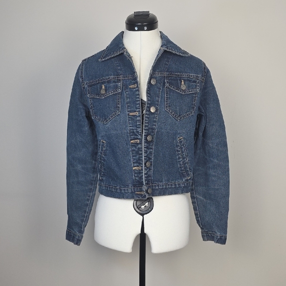 Vintage Jackets & Blazers - Vintage Women’s Classic Blue Denim Jacket – Made in Canada – Size S